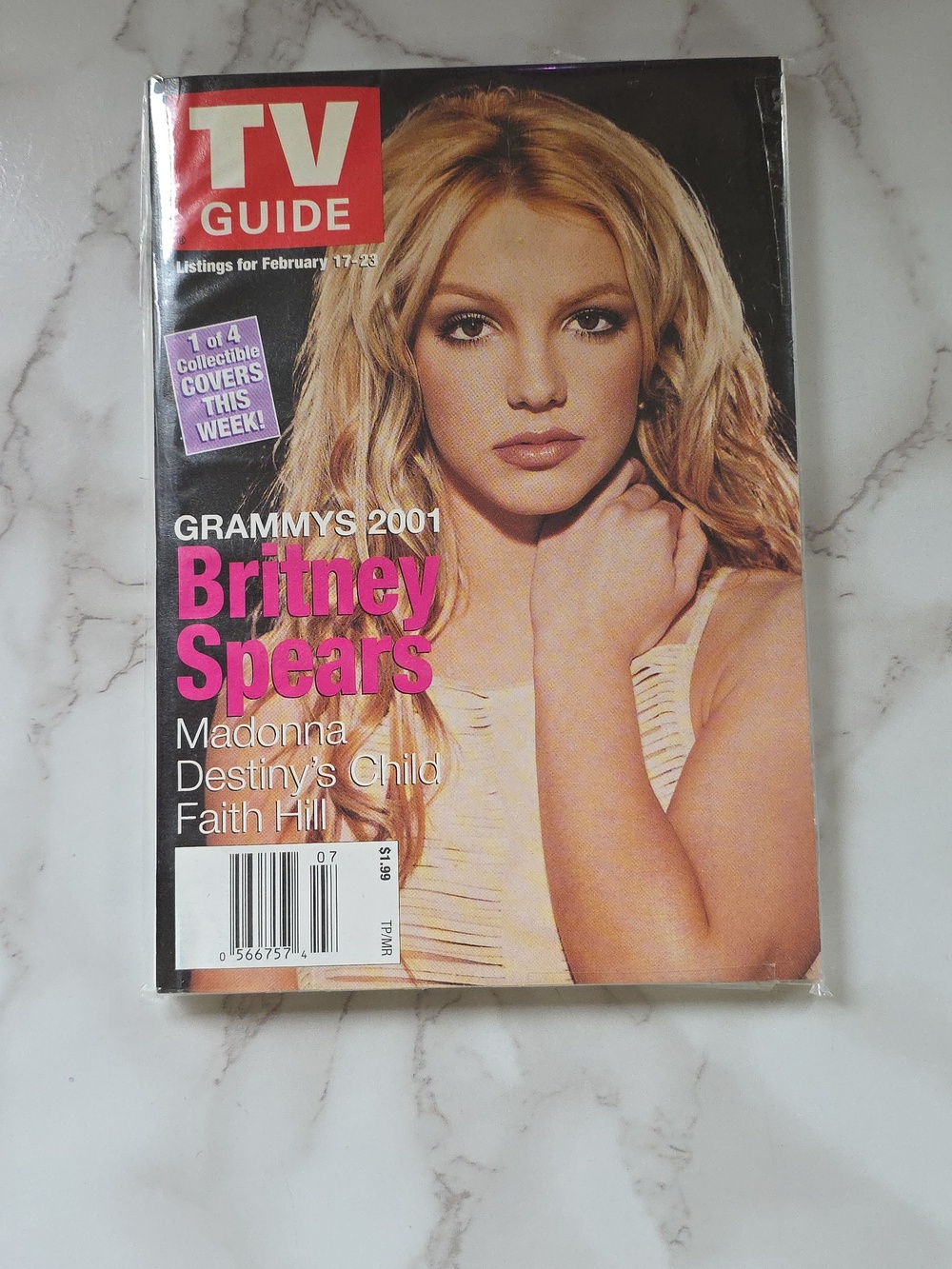 Britney Spears TV Guide Magazine Feb 17 - 23 2001 Magazine NEW, Unopened SEALED